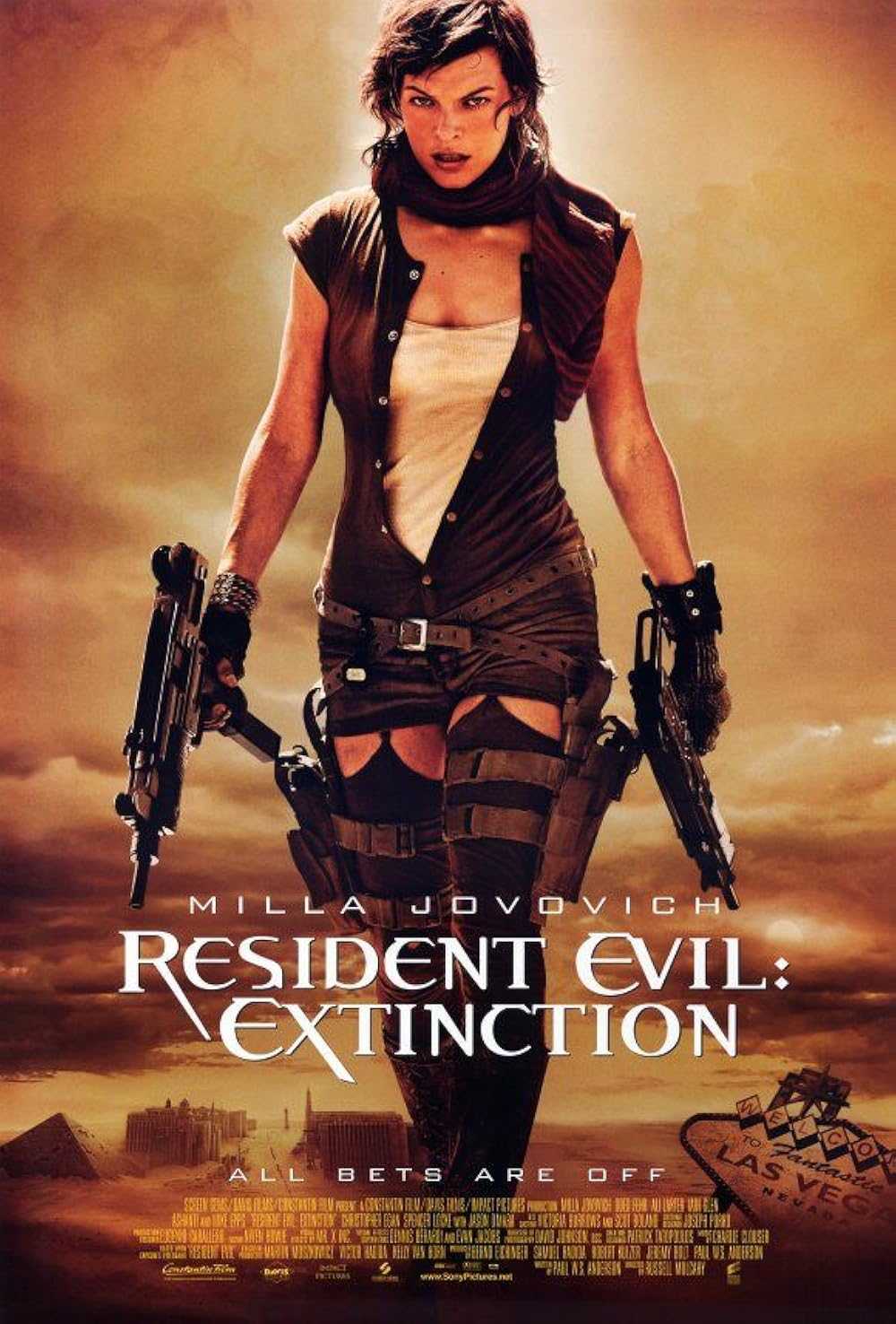Resident Evil: Extinction movie poster located on MR. X website.