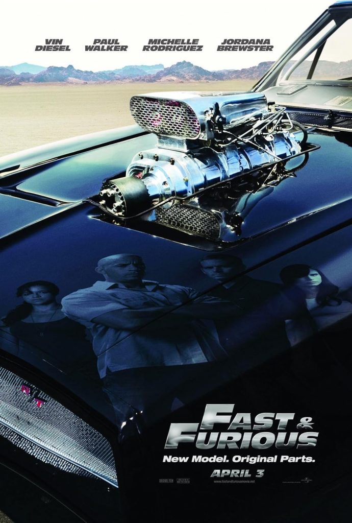 Fast & Furious movie poster located on MR. X website.