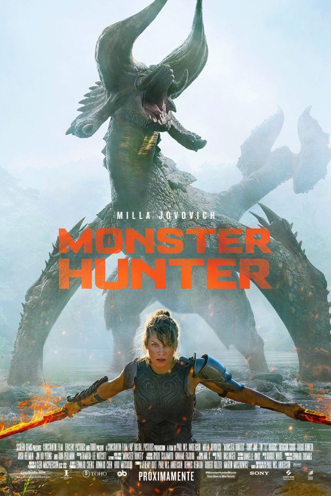 Monster Hunter movie poster located on MR. X website.