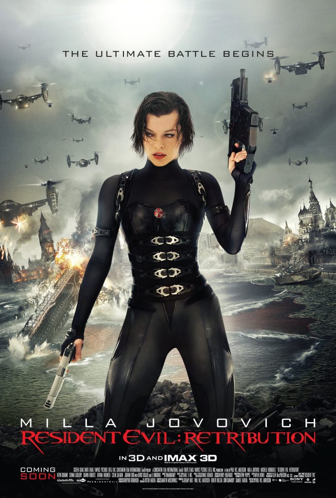Resident Evil: Retribution movie poster located on MR. X website.