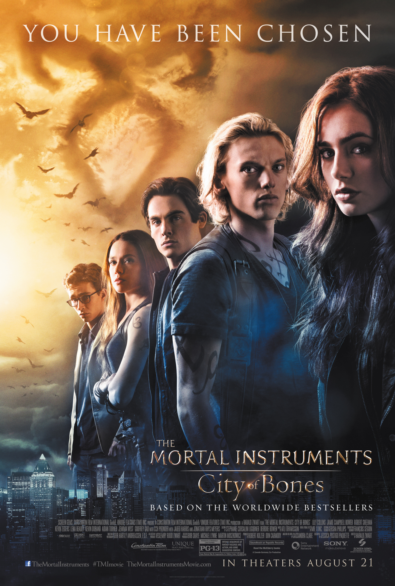 The Mortal Instruments movie poster located on MR. X website.
